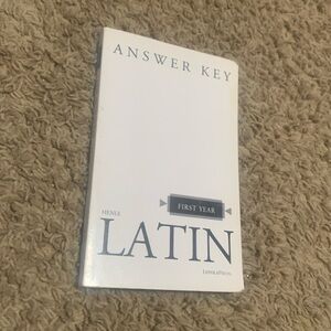 Latin First Year Answer Key, latin book, latin answer
key, school book answerkey